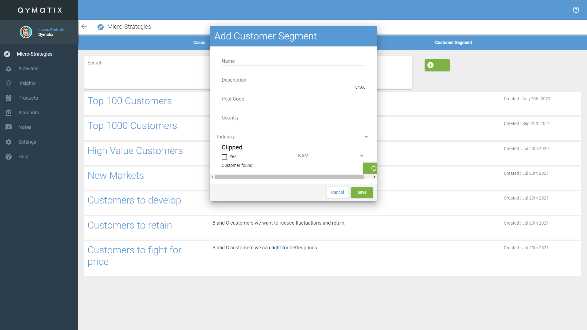 customer segment