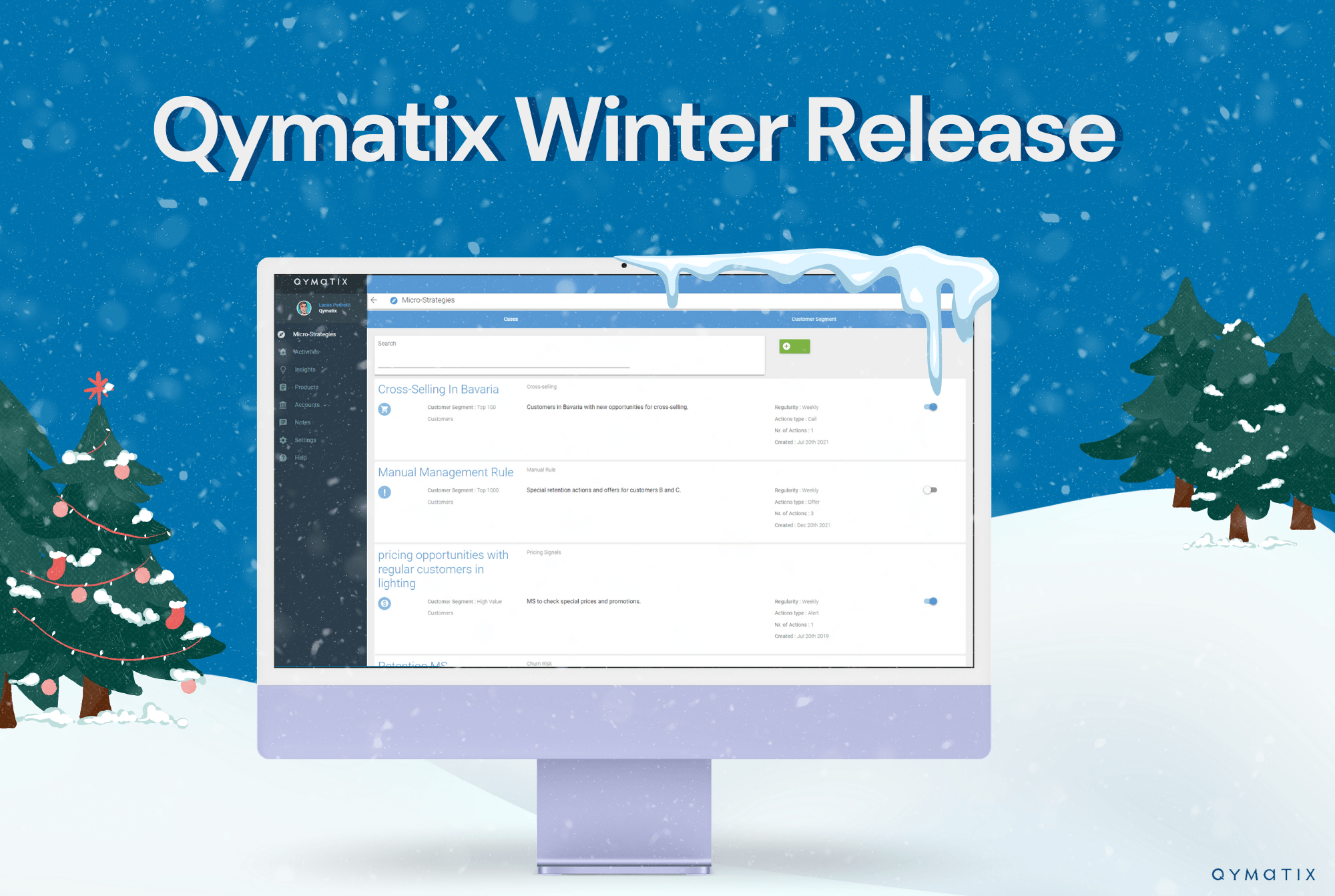 Qymatix Predictive Sales Software Winter Release